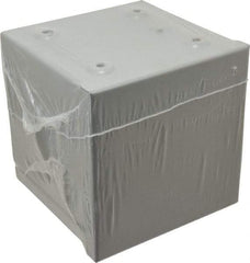 Cooper B-Line - Steel Junction Box Enclosure Screw Flat Cover - NEMA 3R, 6" Wide x 6" High x 6" Deep, Rainproof - Apex Tool & Supply