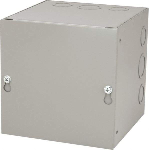 Cooper B-Line - Steel Junction Box Enclosure Screw Flat Cover - NEMA 1, 6" Wide x 6" High x 6" Deep - Apex Tool & Supply