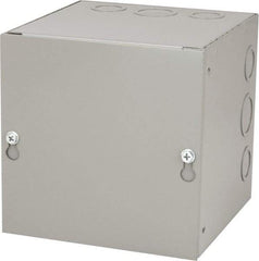 Cooper B-Line - Steel Junction Box Enclosure Screw Flat Cover - NEMA 1, 6" Wide x 6" High x 6" Deep - Apex Tool & Supply