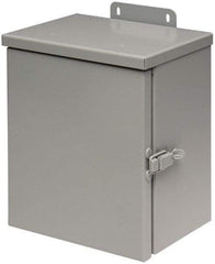 Cooper B-Line - Steel Junction Box Enclosure Hinge Flat Cover - NEMA 3R, 8" Wide x 10" High x 6" Deep, Rainproof - Apex Tool & Supply