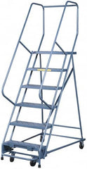 Gillis - 10.83' High 300 Lb Capacity 10 Step Rolling Ladder - Apex Tool & Supply