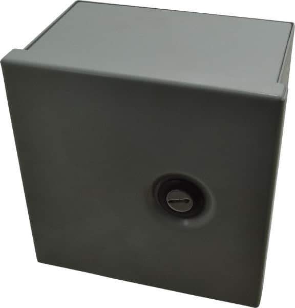 Cooper B-Line - Steel Standard Enclosure Hinge Flat Cover - NEMA 1, 6" Wide x 6" High x 4" Deep - Apex Tool & Supply