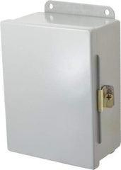 Cooper B-Line - Steel Standard Enclosure Hinge Flat Cover - NEMA 12, 13, 203mm Wide x 203 mm High x 89mm Deep, Dirt-tight & Dust-tight - Apex Tool & Supply