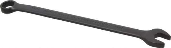 Proto - 7/16" 12 Point Offset Combination Wrench - 15° Offset Angle, 7" OAL, Steel, Black Finish - Apex Tool & Supply