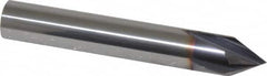Niagara Cutter - 3/8" Diam 4 Flute Single End Solid Carbide Chamfer Mill - Apex Tool & Supply