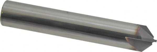 Niagara Cutter - 1/2" Diam 4 Flute Single End Solid Carbide Chamfer Mill - Apex Tool & Supply