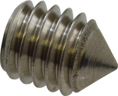 Value Collection - #10-32 UNF, 1/4" OAL, Cone Point Set Screw - Grade Austenitic A2 Stainless Steel, 3/32" Key - Apex Tool & Supply