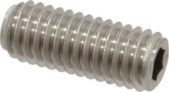 Value Collection - 3/8-16 UNC, 1" OAL, Oval Point Set Screw - Grade Austenitic A2 Stainless Steel, 3/16" Key - Apex Tool & Supply