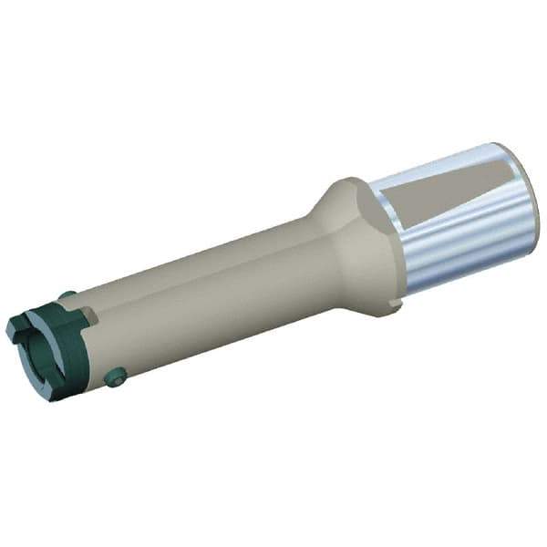 Kennametal - Series HTS, Head Connection 22, 50mm Shank Diam, Drill Body - 417mm Drill Body Length to Flange, 5.34 Toolholder, 40mm Nose Diam, 530mm OAL, 462mm Drill Body Length, Whistle Notch Shank, Through Coolant - Apex Tool & Supply