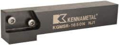 Kennametal - KGMS, Right Hand, Indexable Grooving Tool Holder - 25.4mm Shank Height, 25.4mm Shank Width, 139.9mm OAL - Apex Tool & Supply