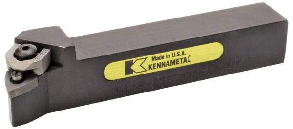 Kennametal - MWLN, Left Hand Cut, 5° Lead Angle, 25mm Shank Height x 25mm Shank Width, Negative Rake Indexable Turning Toolholder - 150mm OAL, WN..0804. Insert Compatibility, Series Wedgelock - Apex Tool & Supply