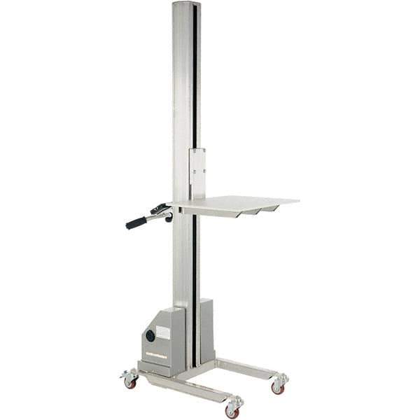 Vestil - 125 Lb Capacity Portable Aluminum Quick Lift Table - 5-1/2" Lift Height, 19" Platform Length x 24" Platform Width - Apex Tool & Supply