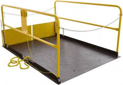 Vestil - 5,000 Lb Capacity Electric Hydraulic Dock Scissor Lift Table - 8" Lift Height, 96" Platform Length x 72" Platform Width - Apex Tool & Supply
