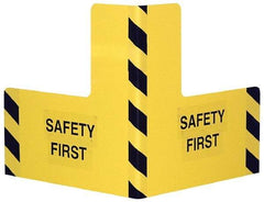 Vestil - 16" Long, Steel Corner Protector - Yellow, 8" High x 16" Wide Side - Apex Tool & Supply