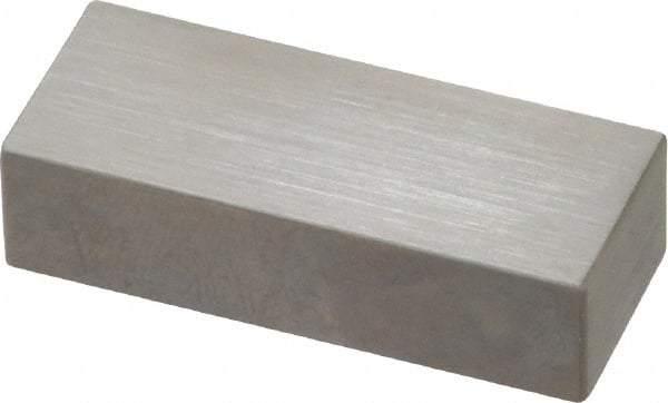 Mitutoyo - 0.55" Rectangular Steel Gage Block - Accuracy Grade AS-1, Includes Certificate of Inspection - Apex Tool & Supply