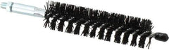 Schaefer Brush - 4" Brush Length, 1" Diam, Nylon Single Stem, Single Spiral Condenser Tube Brush - 6-1/4" Long, Nylon, 1/4-28 Male Connection - Apex Tool & Supply