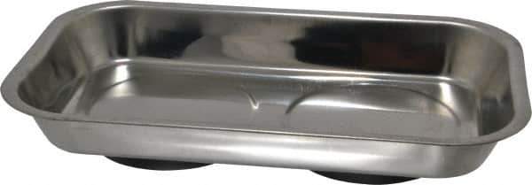 Eclipse - 9-1/2" Long x 5-9/16" Wide Magnetic Tray - Stainless Steel with Rubber-Coated Ferrite - Apex Tool & Supply