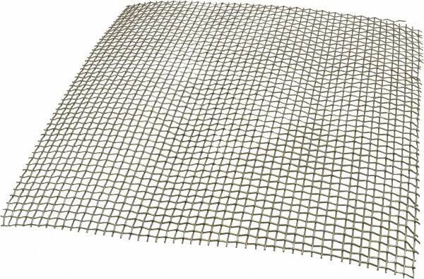 Value Collection - 18 Gage, 0.047 Inch Wire Diameter, 4 x 4 Mesh per Linear Inch, Stainless Steel, Wire Cloth - 0.203 Inch Opening Width, 12 Inch Wide x 12 Inch Stock Length - Apex Tool & Supply