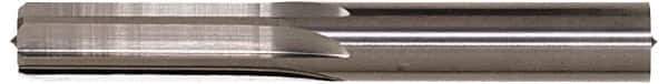 Hertel - Letter U Solid Carbide 6 Flute Chucking Reamer - Straight Flute, Straight Shank, 1-1/4" Flute Length, 3-1/2" OAL - Apex Tool & Supply