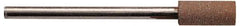Made in USA - 3/8" Head Diam x 3/8" Head Thickness CBN Grinding Pin - 1/4" Shank Diam x 1-3/4" Shank Length - Apex Tool & Supply