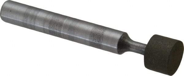 Made in USA - 3/8" Head Diam x 1/4" Head Thickness Diamond (Abrasive) Grinding Pin - 1/4" Shank Diam x 1-3/4" Shank Length - Apex Tool & Supply