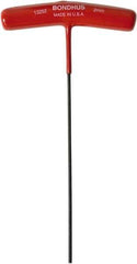 Bondhus - 2mm Hex, T-Handle Cushion Grip, Ball End Hex Key - 150mm OAL, Protanium High Torque Steel, Metric System of Measurement - Apex Tool & Supply