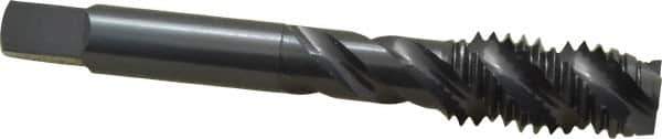 OSG - 1/2-13 UNC 3 Flute 3B Plug Spiral Flute Tap - High Speed Steel, Oxide Finish, 3-3/8" OAL, Right Hand Flute, Right Hand Thread, H3, Series 107 - Apex Tool & Supply