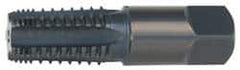 OSG - 3/4-14 NPTF, 5 Flutes, Oxide Finish, High Speed Steel, Interrupted Thread Pipe Tap - 29/32 Inch Shank Diameter, 29/32 Inch Shank Diameter, 1-3/8 Inch Thread Length, 0.67 Inch Square Size, 2-1/2 Chamfer, Series 108G - Apex Tool & Supply