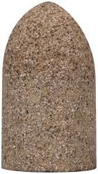 Grier Abrasives - Type 16, 1-3/4" Max Diam, 3" Head Thickness, 20 Grit Cone - Aluminum Oxide, Very Coarse Grade, 5/8-11 Shank Thread - Apex Tool & Supply