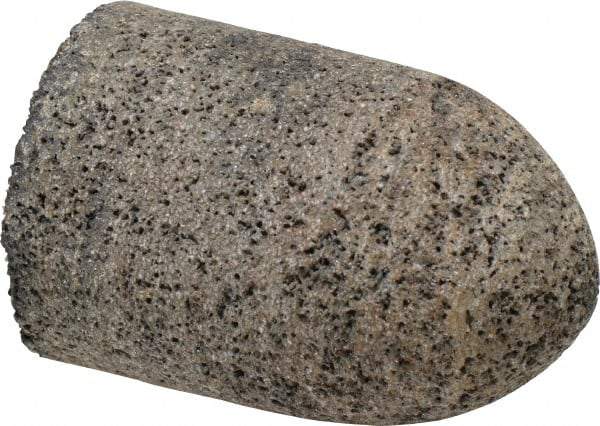 Grier Abrasives - Type 16, 2" Max Diam, 3" Head Thickness, 16 Grit Cone - Aluminum Oxide, Very Coarse Grade, 5/8-11 Shank Thread - Apex Tool & Supply