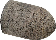 Grier Abrasives - Type 16, 2" Max Diam, 3" Head Thickness, 16 Grit Cone - Aluminum Oxide, Very Coarse Grade, 5/8-11 Shank Thread - Apex Tool & Supply