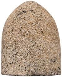 Grier Abrasives - Type 16, 2-3/4" Max Diam, 3-1/2" Head Thickness, 16 Grit Cone - Aluminum Oxide, Very Coarse Grade, 5/8-11 Shank Thread - Apex Tool & Supply