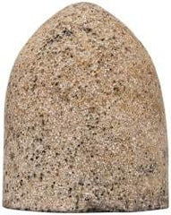 Grier Abrasives - Type 16, 2-3/4" Max Diam, 3-1/2" Head Thickness, 16 Grit Cone - Aluminum Oxide, Very Coarse Grade, 5/8-11 Shank Thread - Apex Tool & Supply