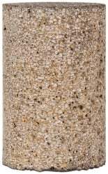 Grier Abrasives - Type 18, 1-1/2" Max Diam, 2-1/2" Head Thickness, 16 Grit Square Tip Plug - Aluminum Oxide, Very Coarse Grade, 5/8-11 Shank Thread - Apex Tool & Supply