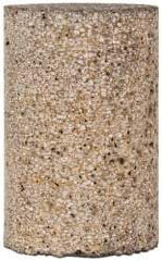 Grier Abrasives - Type 18, 1-1/2" Max Diam, 2-1/2" Head Thickness, 16 Grit Square Tip Plug - Aluminum Oxide, Very Coarse Grade, 5/8-11 Shank Thread - Apex Tool & Supply