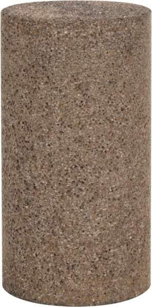 Grier Abrasives - Type 18, 2" Max Diam, 4" Head Thickness, 20 Grit Square Tip Plug - Aluminum Oxide, Very Coarse Grade, 5/8-11 Shank Thread - Apex Tool & Supply