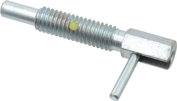 Gibraltar - 3/8-16, 1.18" Thread Length, 1/4" Plunger Diam, 0.75 Lb Init to 3.75 Lb Final End Force, Steel Locking L Handle Plunger - 2" Body Length, 1.31" Length Under Head, Locking Element, 0.56" Plunger Projection - Apex Tool & Supply
