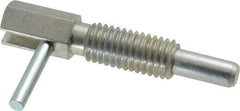 Gibraltar - 1/2-13, 1.1" Thread Length, 0.31" Plunger Diam, 1 Lb Init to 5 Lb Final End Force, Steel Locking L Handle Plunger - 2.11" Body Length, 1-1/4" Length Under Head, Locking Element, 3/4" Plunger Projection - Apex Tool & Supply