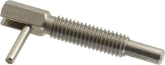 Gibraltar - 3/8-16, 1.18" Thread Length, 1/4" Plunger Diam, 0.75 Lb Init to 3.75 Lb Final End Force, Stainless Steel Locking L Handle Plunger - 2" Body Length, 1.31" Length Under Head, 0.56" Plunger Projection - Apex Tool & Supply
