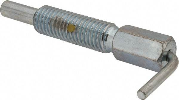 Gibraltar - 5/8-11, 1.82" Thread Length, 0.38" Plunger Diam, 1 Lb Init to 5 Lb Final End Force, Steel L Handle Plunger - 3.05" Body Length, 2" Length Under Head, Locking Element, 1" Plunger Projection - Apex Tool & Supply