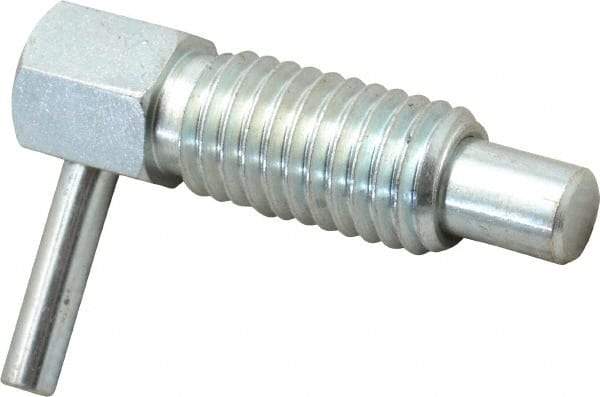 Gibraltar - 1/2-13, 0.85" Thread Length, 0.31" Plunger Diam, 0.5 Lb Init to 2 Lb Final End Force, Steel Locking L Handle Plunger - 1-1/2" Body Length, 1" Length Under Head, 0.4" Plunger Projection - Apex Tool & Supply