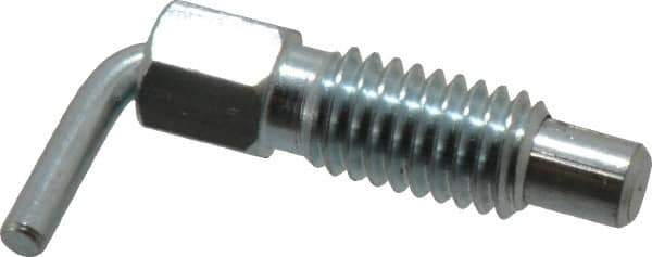 Gibraltar - 3/8-16, 0.62" Thread Length, 1/4" Plunger Diam, 0.25 Lb Init to 1.25 Lb Final End Force, Steel L Handle Plunger - 1.13" Body Length, 3/4" Length Under Head, 0.3" Plunger Projection - Apex Tool & Supply