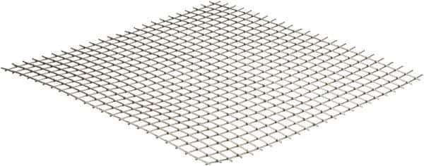Value Collection - 16 Gage, 0.063 Inch Wire Diameter, 2 x 2 Mesh per Linear Inch, Stainless Steel, Welded Fabric Wire Cloth - 0.437 Inch Opening Width, 12 Inch Wide x 12 Inch Stock Length - Apex Tool & Supply