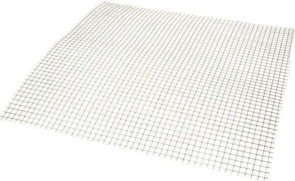 Value Collection - 21 Gage, 0.032 Inch Wire Diameter, 4 x 4 Mesh per Linear Inch, Stainless Steel, Welded Fabric Wire Cloth - 0.218 Inch Opening Width, 12 Inch Wide x 12 Inch Stock Length - Apex Tool & Supply