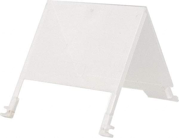 Quantum Storage - 5" Wide x 3" High, Clear Bin Label Holder - Use with Quantum Storage Systems - Stack Nest Totes - Apex Tool & Supply