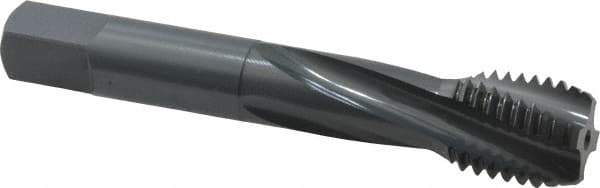 OSG - 3/4-10 UNC 4 Flute Modified Bottoming Spiral Flute Tap - Powdered Metal, Oxide Finish, 4-1/4" OAL, Right Hand Flute, Right Hand Thread, H3, Series 313 - Apex Tool & Supply