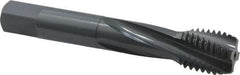 OSG - 3/4-10 UNC 4 Flute Modified Bottoming Spiral Flute Tap - Powdered Metal, Oxide Finish, 4-1/4" OAL, Right Hand Flute, Right Hand Thread, H3, Series 313 - Apex Tool & Supply