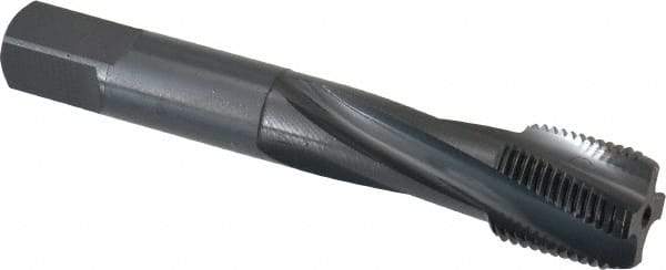 OSG - 3/4-16 UNF 4 Flute 3B Modified Bottoming Spiral Flute Tap - Powdered Metal, Oxide Finish, 4-1/4" OAL, Right Hand Flute, Right Hand Thread, H3, Series 313 - Apex Tool & Supply