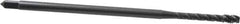 OSG - #8-32 UNC 3 Flute H3 Oxide Finish Vanadium High Speed Steel Spiral Flute Extension Tap - Modified Bottoming Chamfer, 4" OAL, 2B Class of Fit - Apex Tool & Supply