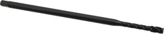 OSG - 1/4-28 UNF 3 Flute H3 Oxide Finish Vanadium High Speed Steel Spiral Flute Extension Tap - Modified Bottoming Chamfer, 6" OAL, 3B Class of Fit - Apex Tool & Supply